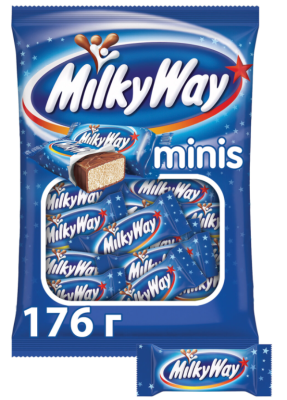 Шоколад батончик MILKY WAY Minis молочный, 176г, мультипак, Россия