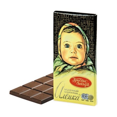 Шоколад плитка Алёнка  молочный, 100г, фасованный, Россия