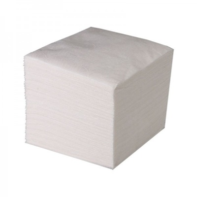 Салфетка бумажная  сервировочная 1-слойная, 23 х 23см, белая  (500шт) , Кабаре , Россия