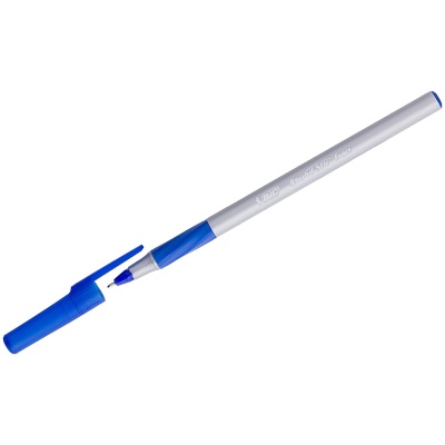 Ручка шариковая , грип, BIC, Round Stic Exact, корпус пластик, серый, 0,35мм, Мексика