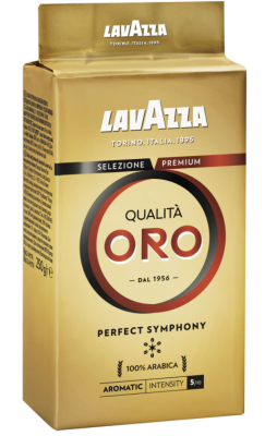 Кофе молотый вакуумная упаковка 250г, Qualita Oro LAVAZZA, Италия