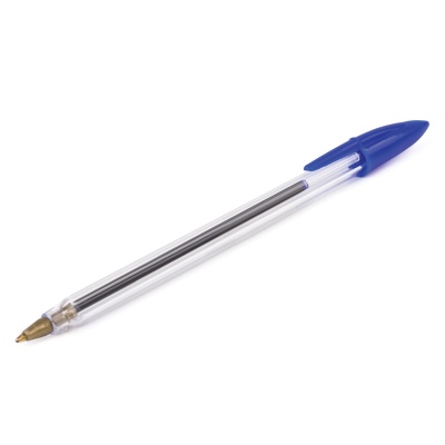 Ручка шариковая , _, STAFF, Basic Budget BP-02, корпус пластик, прозрачный, 0,5мм, Китай