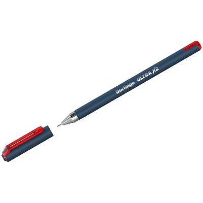 Ручка шариковая-масляная, _, BERLINGO, Ultra X2, корпус пластик, синий, 0,5мм, Индия