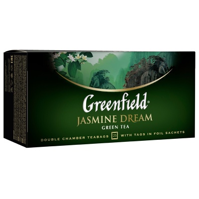 Чай зеленый Jasmine Dream 25пак, с ярлыком, Greenfield, Россия