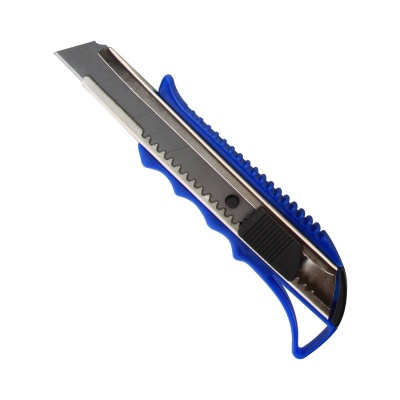 Нож канцелярский 18мм, фиксатор, металл.направляющие, ассорти, _, 954213, Attache, Китай