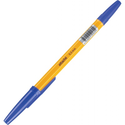 Ручка шариковая , _, Attache Economy, 1113500, корпус пластик, оранжевый , 0,5мм, Китай
