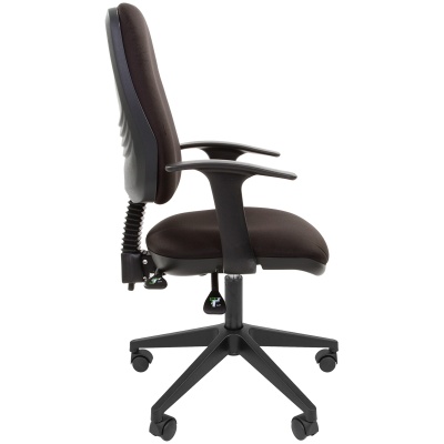 Кресло кресло оператора, , ткань , механизм качания спинки с возможностью фиксации в нескольких положениях, механизм регулировки кресла, черный, Chairman, 