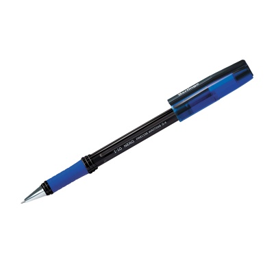 Ручка шариковая-масляная, грип, BERLINGO, I-10 Nero, корпус пластик, тонированный черный, 0,3мм, Китай