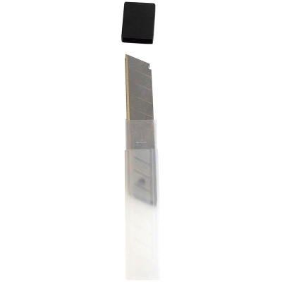 Лезвия для канцелярского ножа 9мм, 10 лезвий, пластик.пенал, 178795 OfficeSpace, Китай