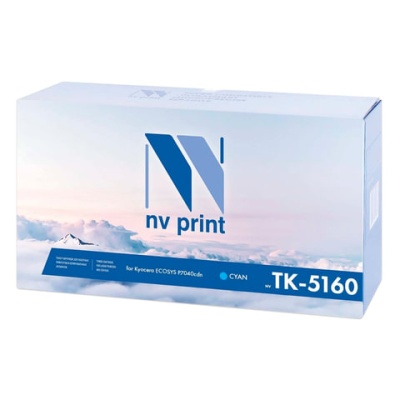 Тонер-картридж NV PRINT (NV-TK-5160C) для KYOCERA ECOSYS P7040cdn, голубой, ресурс 12000 стр.