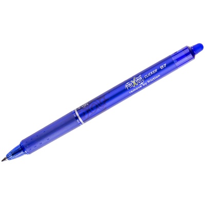 Ручка гелевая стираемая, автомат  , Pilot, BLRT-FR-7-L, корпус пластик, синий, 0,32мм, Япония