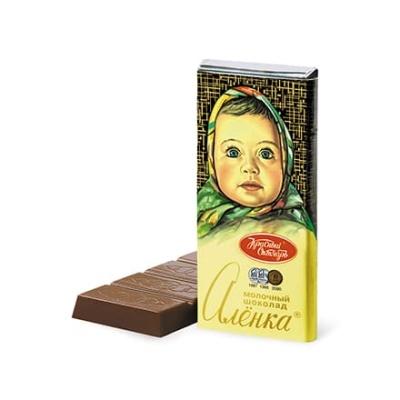 Шоколад плитка Алёнка  молочный, 60г, фасованный, Россия