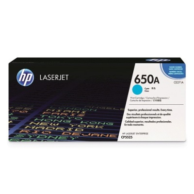 Картридж лазерный HP (CE271A) Color LaserJet Enterprise CP5525, голубой, оригинальный, ресурс 15000 страниц