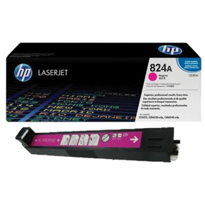 Картридж лазерный HP (CB383A) ColorLaserJet CP6015 и другие, пурпурный, оригинальный, ресурс 21000 страниц