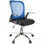 Кресло оператора Helmi HL-M04 "Active", ткань, спинка сетка синяя/сиденье TW черн, рег.подлокот,хром