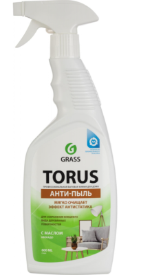 Полироль для мебели TORUS, жидкость, 0,6л, флакон с тригером, GRASS, Россия