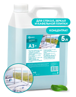 Средство для стекол и зеркал APARTAMENT SERIES A3, жидкость, 5л, канистра, GRASS, Россия